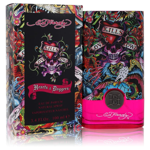 Ed-Hardy-Hearts-&-Daggers-by-Christian-Audigier-For-Women Eau De Parfum Spray 3.4 oz (100 ml)