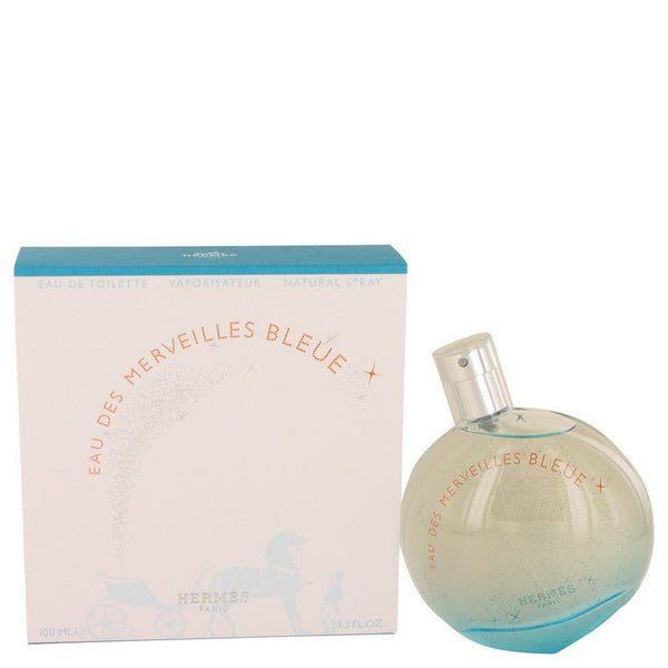 Eau des Merveilles Bleue by Hermes For Women - Eau De Toilette Spray 100 ml (3.4 oz)