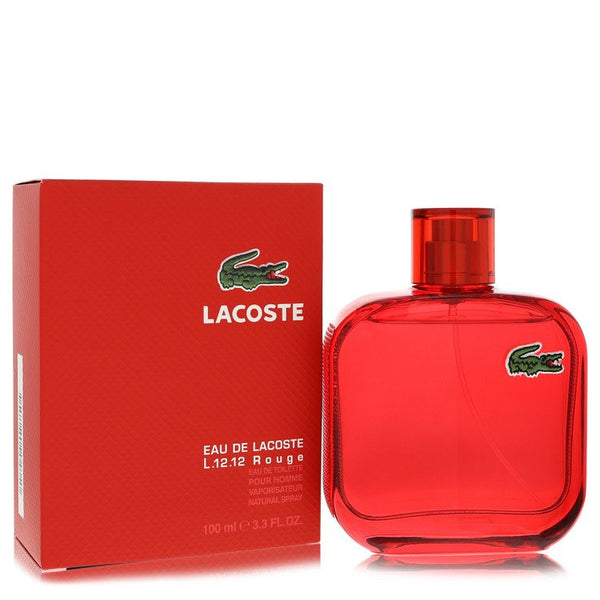 Lacoste Eau De Lacoste L.12.12 Rouge by Lacoste For Men - Eau De Toilette Spray 3.3 oz
