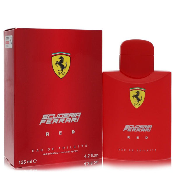 Ferrari-Scuderia-Red-by-Ferrari-For-Men Eau De Toilette Spray 4.2 oz (125 ml)