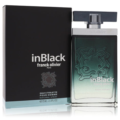 Franck-Olivier-In-Black-by-Franck-Olivier-For-Men Eau De Toilette Spray 2.5 oz (75 ml)