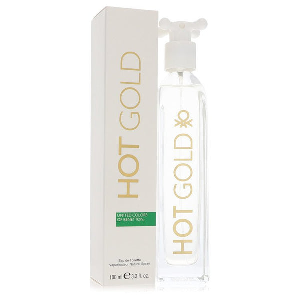 Hot Gold by Benetton For Women - Eau De Toilette Spray 3.3 oz