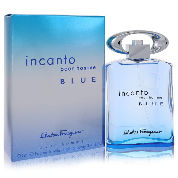 Incanto-Blue-by-Salvatore-Ferragamo-For-Men Eau De Toilette Spray 3.4 oz (100 ml)