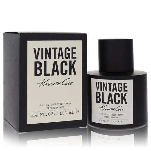 Kenneth-Cole-Vintage-Black-by-Kenneth-Cole-For-Men Eau De Toilette Spray 3.4 oz (100 ml)