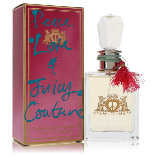 Peace-Love-&-Juicy-Couture-by-Juicy-Couture-For-Women Eau De Parfum Spray 3.4 oz (100 ml)