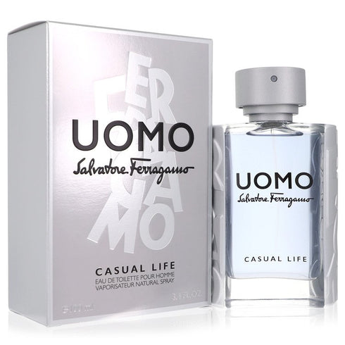 Salvatore-Ferragamo-Uomo-Casual-Life-by-Salvatore-Ferragamo-For-Men Eau De Toilette Spray 3.4 oz (100 ml)