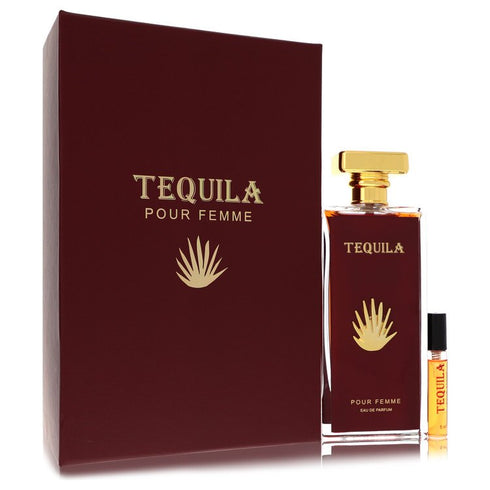 Tequila-Pour-Femme-Red-by-Tequila-Perfumes-For-Women Eau De Parfum Spray + Free .17 oz Mini EDP Spray 3.3 oz (100 ml)